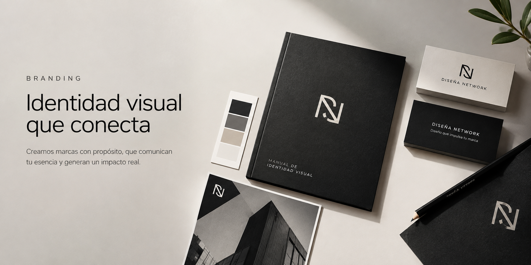 Identidad visual - branding Diseña Network