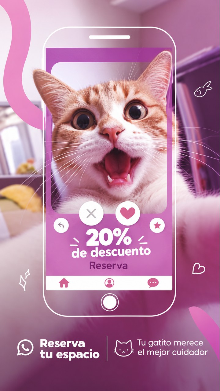 Diseño publicitario - Gatos