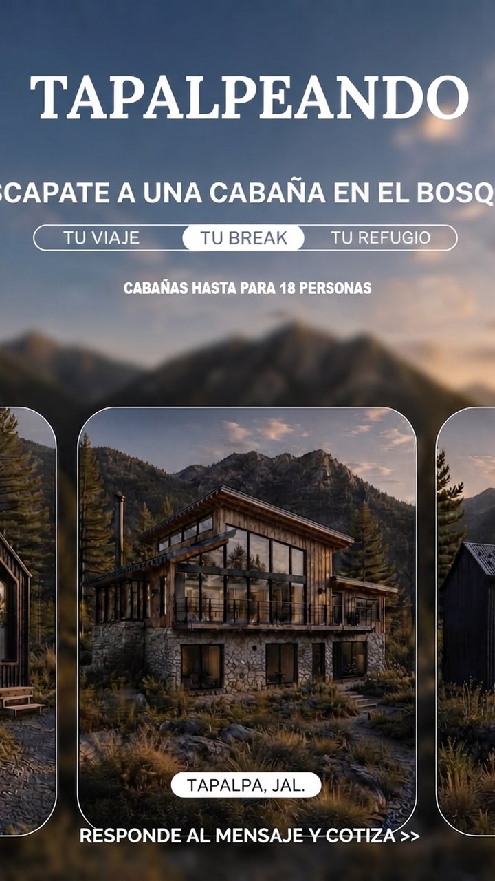 Diseño publicitario - Cabañas
